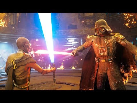 Star Wars Jedi Survivor Darth Vader Destroys Everyone Scene (2023) 4K