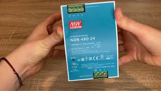 Mean Well NDR-480-24 Zdroj na DIN 480W 24V