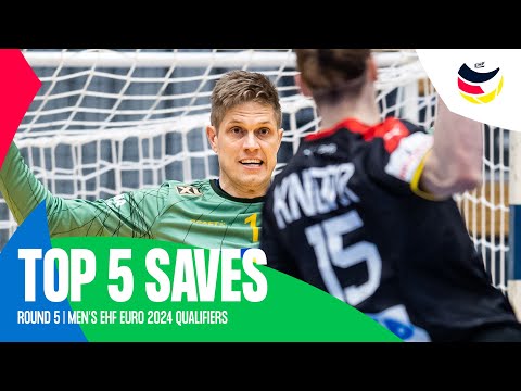 Roslander is a wall 🧱 | Top 5 Saves | Round 5 | Men's EHF EURO 2024 Qualifiers