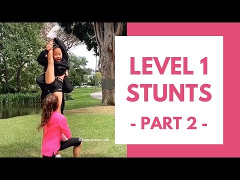 Level 1 cheerleading stunt sequences (part 2)
