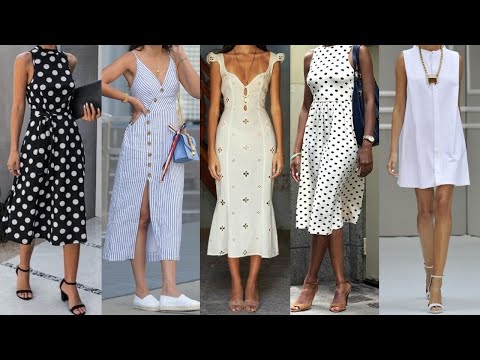 Vestidos MODA 2024 de VERANO Sencillos ELEGANTES y DISCRETOS