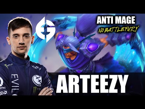 Arteezy - ANTI MAGE Gameplay - 11000 MMR - NO BATTLEFURY - Dota 2 Pro Games