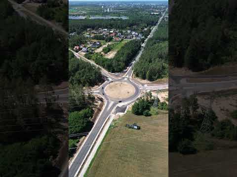 Budowa ronda przy moście na Narwi w Teodorowie #most #Narew #dji #drone