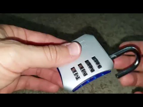 iGotTech Heavy Duty Gym Lock:  instructions how to set, lock and unlock the lock