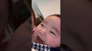 ほっぺたコミュニケーション👶 #赤ちゃん #0才 #5ヶ月 #赤ちゃんのいる生活 #baby