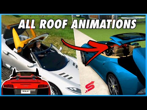 Test Drive Unlimited 2 - ALL ROOF ACTIONS! (Convertible Roof Animations in TDU2)
