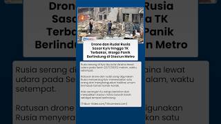 Serangan Udara Rusia di Kyiv Hancurkan Fasilitas Umum, Warga Berlindung di Stasiun Bawah Tanah