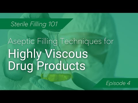 Aseptic filling techniques for highly viscous drug products