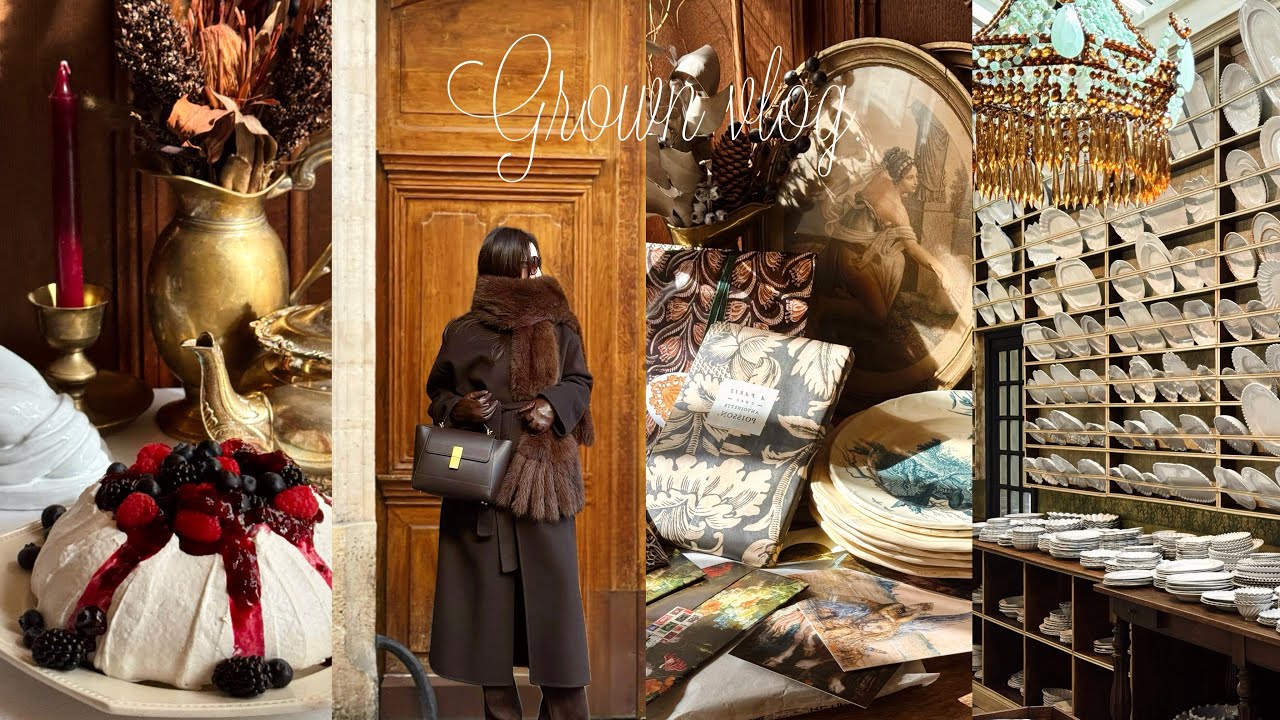 パリ購入品とお洒落な雑貨を楽しむ日常❤️アンティークのある暮らし｜春服｜カフェ巡り｜Astier de Villatte 表参道