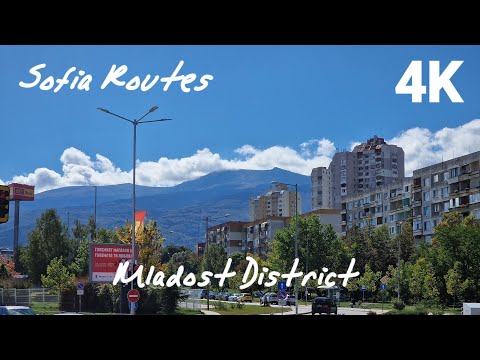 WALKING TOUR THROUGH MLADOST DISTRICTS | SOFIA BULGARIA | OCTOBER 2022 | 4K |