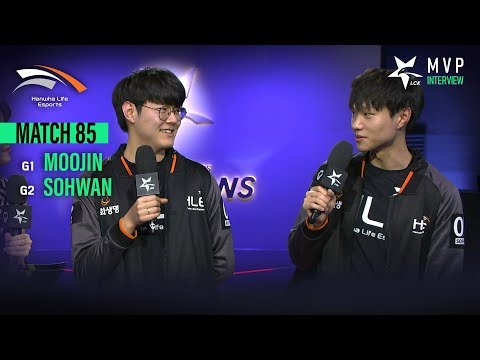 Interview with SoHwan + Moojin [2019 LCK SPRING] 03.29 Match85 : HLE vs KT