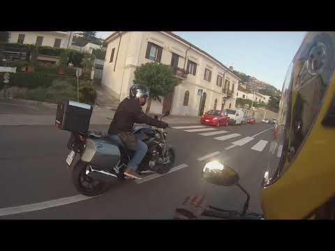Onboard Moto Guzzi V7 Stone - Road to Trieste , Italy