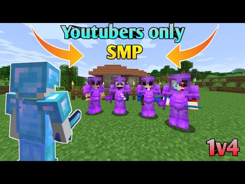 I DID 1V4 IN YOUTUBERS ONLY SMP MINECRAFT