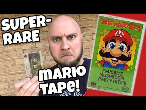 RARE "Favorite Mushroom Party Hits" Mario Tape, 1989 - Brentalfloss