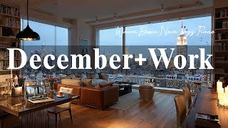 Work Cafe of December | Warm Bossa Nova Jazz Piano & Smooth Coffee Vibes for Relaxing Winter, Chill