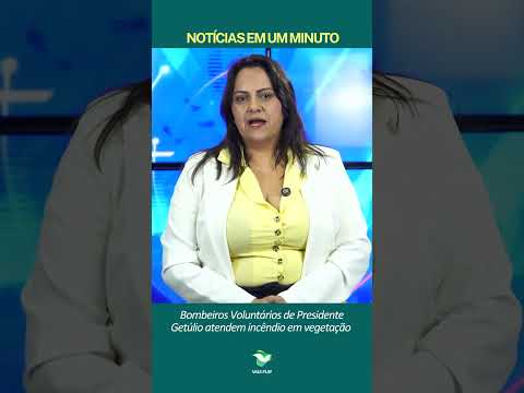 Pres. Getúlio: Queima de entulhos foge do controle e atinge 200 m² de vegetação no Centro