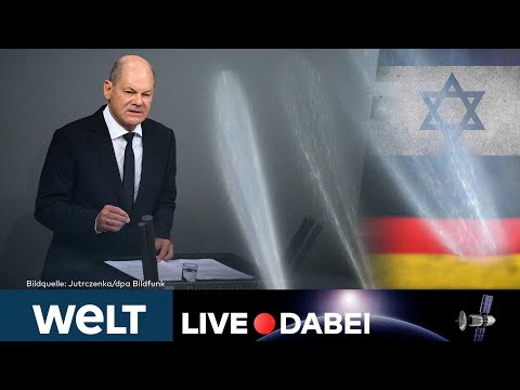 BUNDESKANZLER OLAF SCHOLZ: Regierungserklärung zum Hamas-Terror gegen Israel | WELT Live dabei