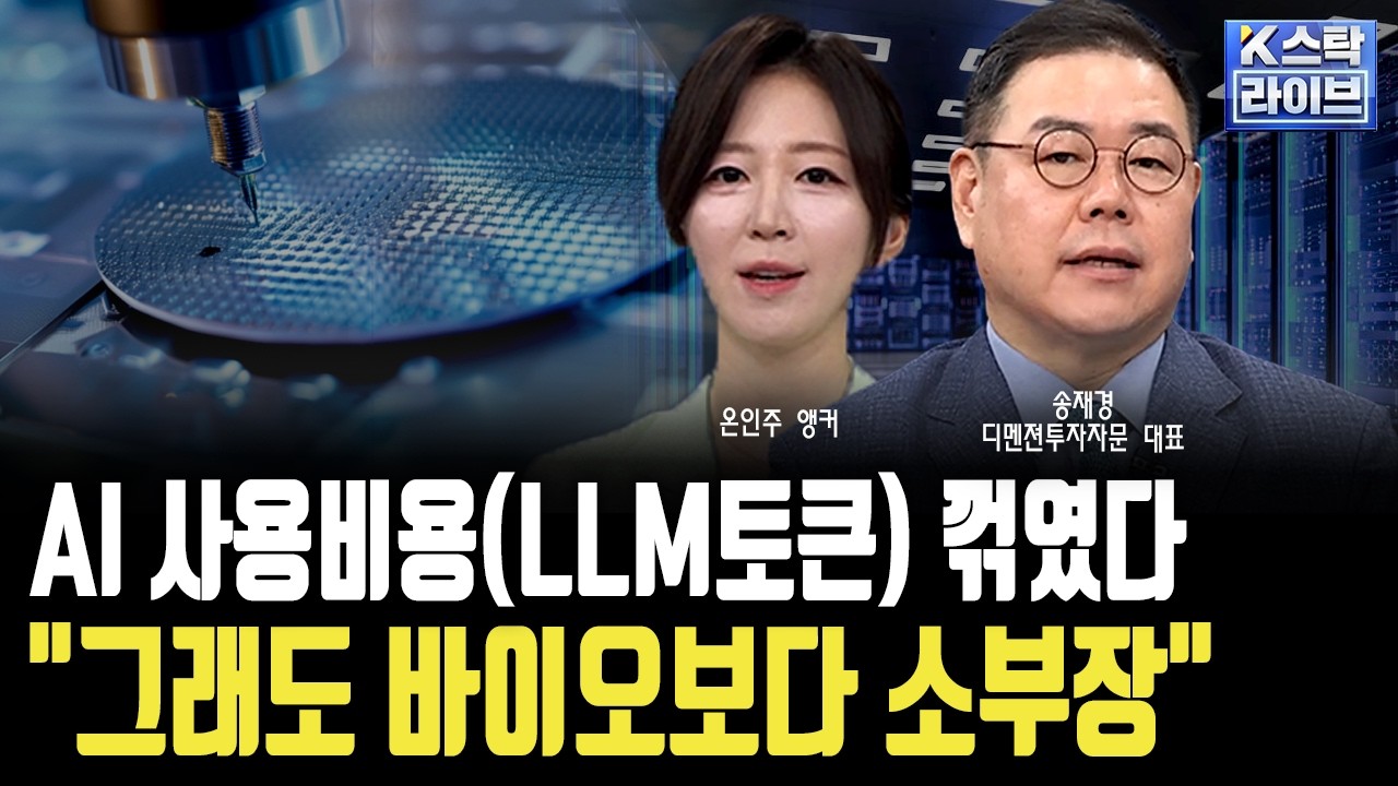 AI 사용비용(LLM토큰) 꺾였다 "그래도 바이오보다 소부장"..FOMC 매파에 대비하라ㅣ송재경 디멘젼투자자문 ?