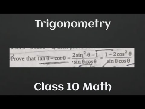 how to prove beautiful trigonometry problem | class 10 | Math | Ncert @Eternitymath