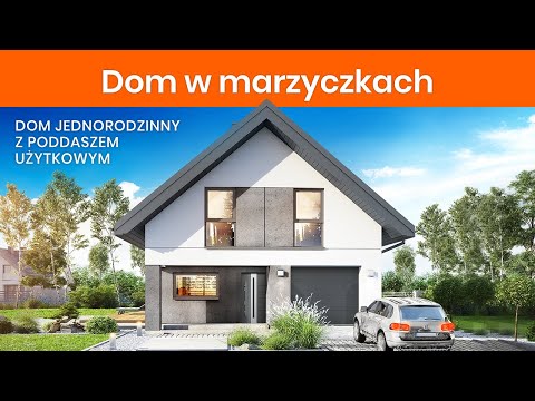 Dom w marzyczkach – Projekt domu jednorodzinnego z poddaszem użytkowym I ARCHON+ Projekty Domów