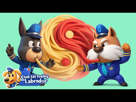 🤜 Dobie tập võ với thầy Cane Corso | Hoạt hình thiếu nhi 👮 Cảnh sát trưởng Labrador Vietnam 🚔
