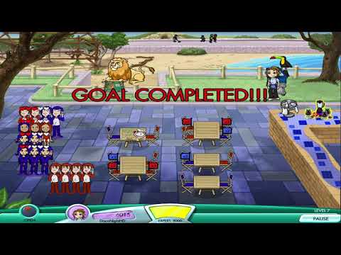 Diner Dash 4: Hometown Hero Walkthrough - Level #7 - Safari Cafe at the Zoo - Timer