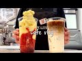 (Sub)🍌❤️😋딸바프라페😋❤️🍌/ 무조건 맛있는 대.존.맛 비주얼👍🏻/ cafe vlog / 카페 