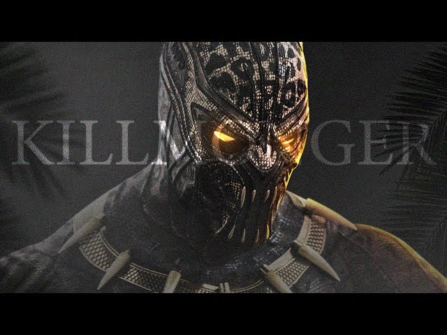 Vídeo relacionado con Marvel Black Panther Killmonger Golden Jaguar Retrato Sudadera