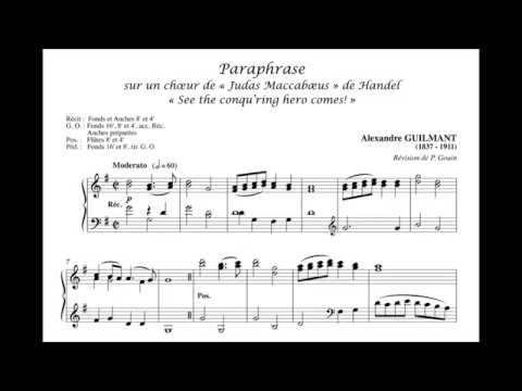 Guilmant: Paraphrase über "Tochter Zion" op. 90 Nr. 16