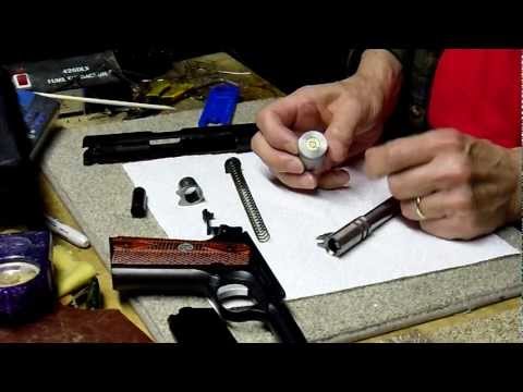 pistol barrel/chamber cartridge plunk test