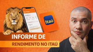 Como tirar Informe de Rendimentos Itaú