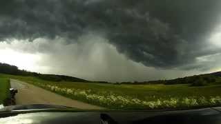 preview picture of video 'orage du 25 mai 2014 dans le Doubs'