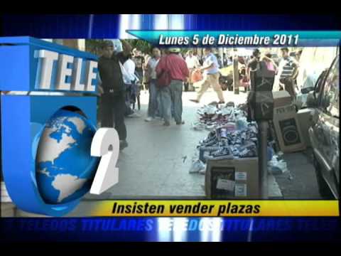 Titulares Informativo Tele2 para 1pm lunes 05 diciembre 2011