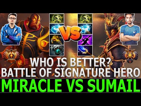 MIRACLE VS SUMAIL [Ember Spirit] Battle of Signature Hero | Who is Better | Dota 2