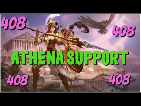 ATHENA REMODEL IS COOL AND SHE IS STILL OP - Athena Support Ranked Conquest