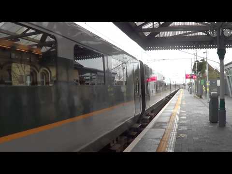 Irish Rail 201 loco 209 + enterprise set 9002 passes Malahide