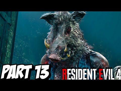 RESIDENT EVIL 4 REMAKE Walkthrough Gameplay Part 13 Hardcore Difficulty - Chapter 13