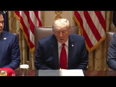 Trump rants on the reflecting pool renovations, plots future War Memorial work at cabinet meeting