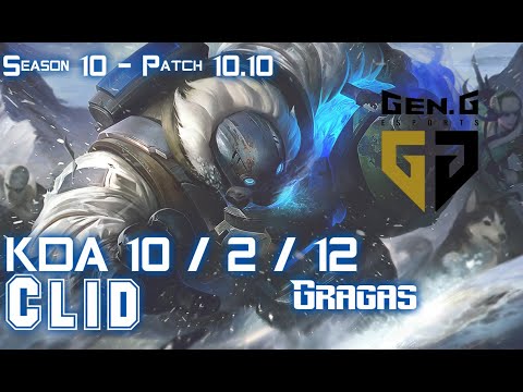 Gen Clid GRAGAS vs ELISE Jungle - Patch 10.10 KR Ranked