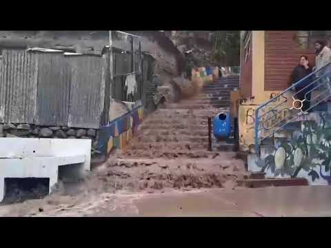Torrencial Lluvia Inunda Calles De Hualgayoc - Cajamarca