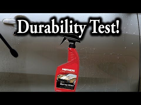 Car Wax Test : Mothers Spray Wax