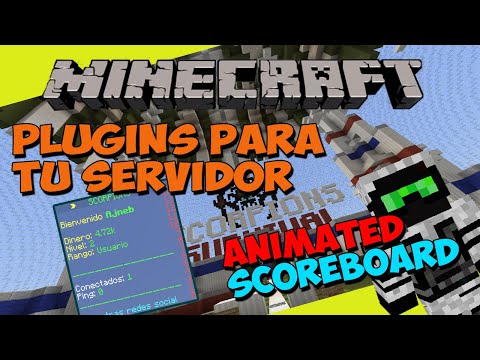 PLUGINS for your Minecraft SERVER - ANIMATEDSCOREBOARD (Scoreboard Advanced)