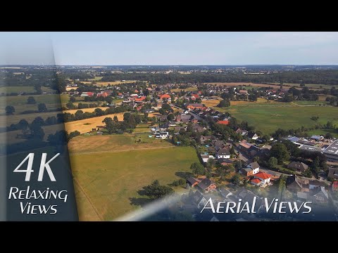 4K - Aerial Views - Luftbilder: Hammoor / Bargteheide, Kreis Stormarn, Schleswig-Holstein, Germany
