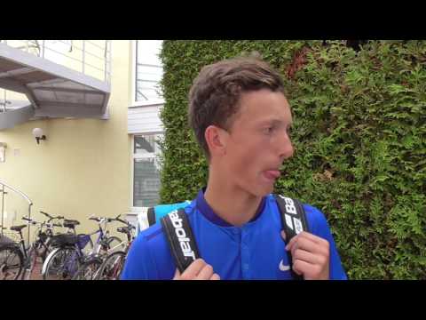 Jiří Lehečka po prohře ve 2. kole kvalifikace Unicredit Czech Open, challenger Prostějov 2017