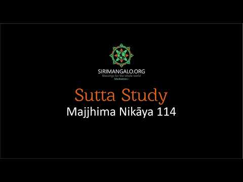 MN 114 (To Be Cultivated and Not to Be Cultivated) and Q&A