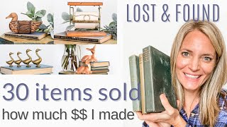 How Much Money I Made Selling 30 Vintage Items | Antique Booth Tips | Reselling for Profit