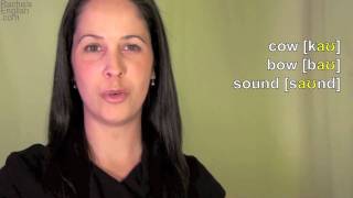 English: How to Pronounce OW [aʊ] diphthong: American Accent