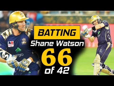 Shane Watson Superb Batting 66 runs in PSL | Quetta Gladiators vs Lahore Qalandars | HBL PSL | M1O1