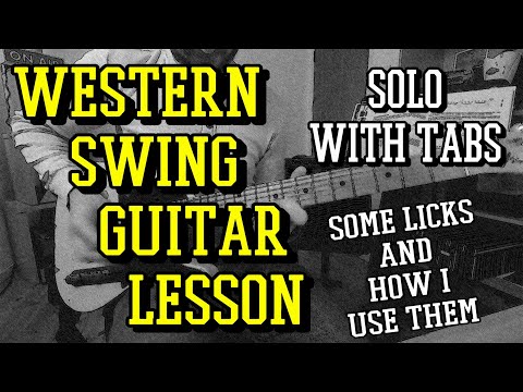 Western Swing Guitar Lesson - Solo and Lick Breakdown