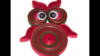 How to make Kids Quilling- Owl PAPER simple QUILLING PROJECTS FOR CHILDREN beginner|svhandmades